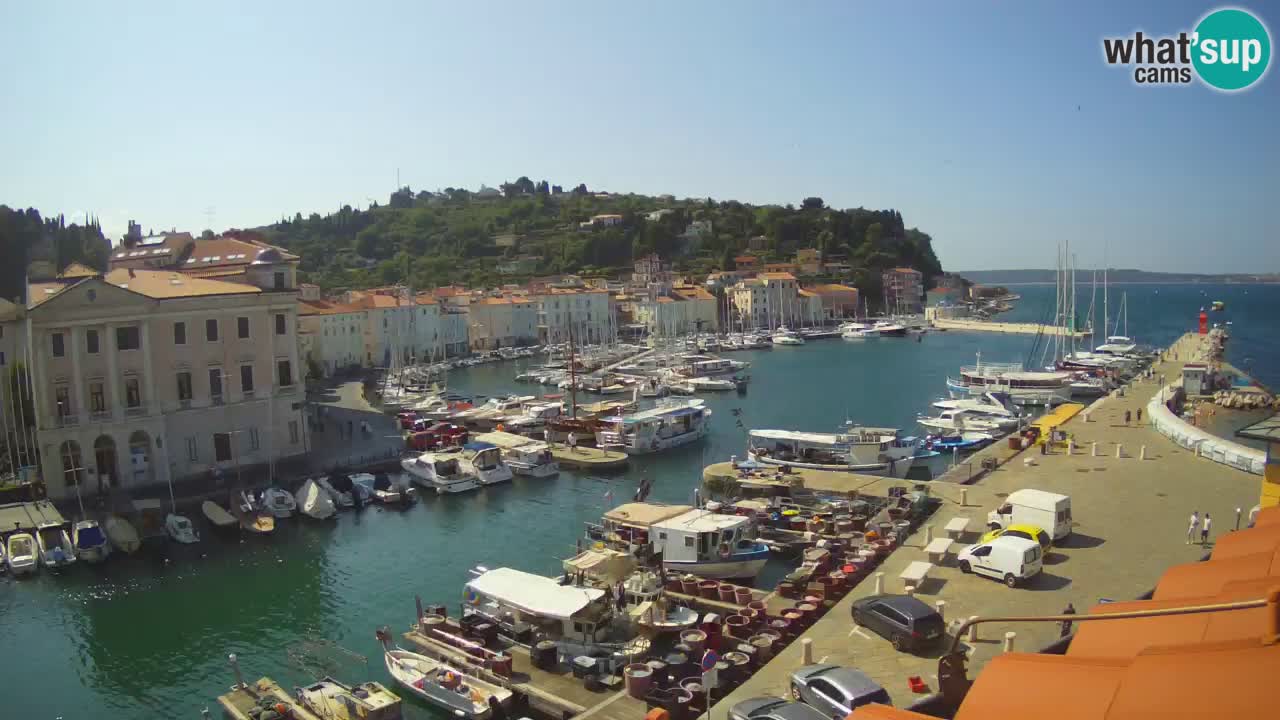 Live-Webcam aus Piran “Mandrač” – Erstaunliche Live-Ansicht von Villa Piranesi