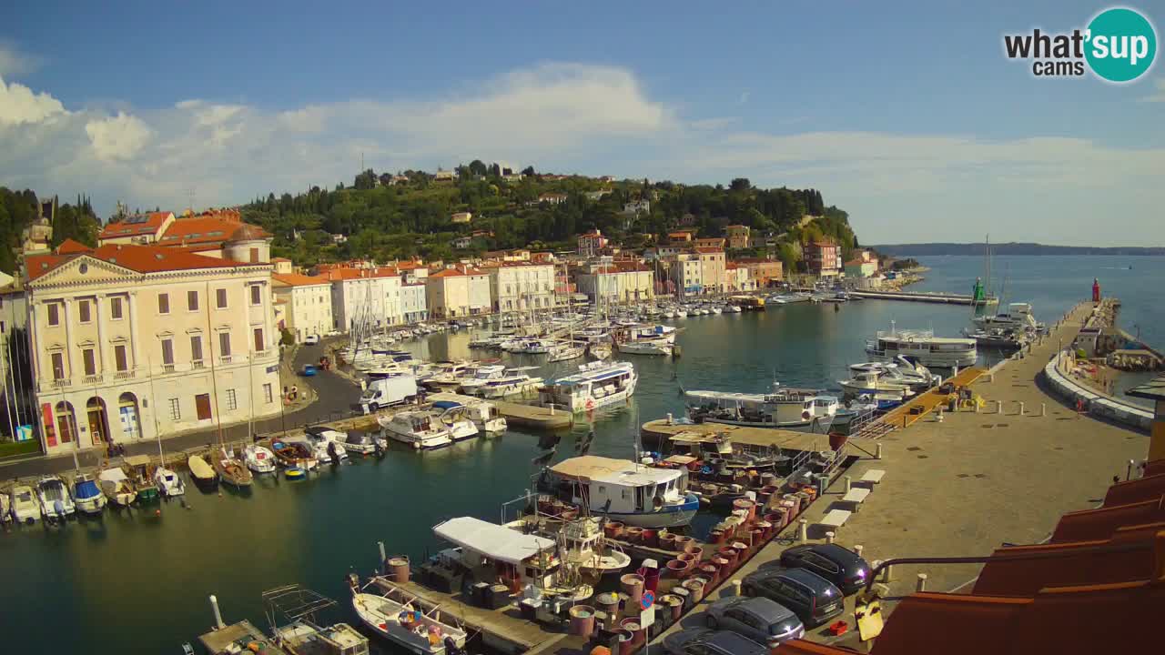 Live-Webcam aus Piran “Mandrač” – Erstaunliche Live-Ansicht von Villa Piranesi