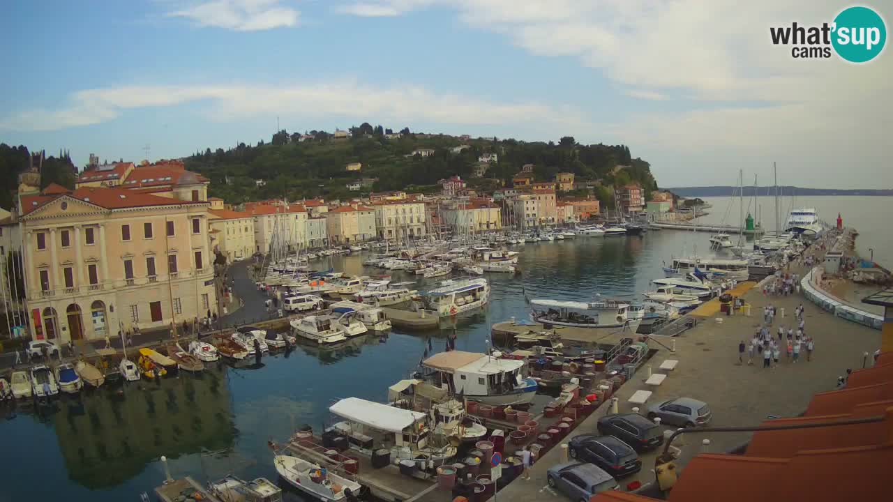 Live webcam da Pirano “Mandrač” – Splendida vista live da Villa Piranesi