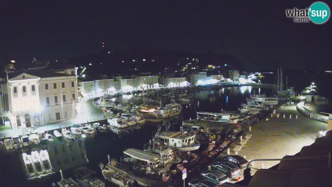 Live webcam da Pirano “Mandrač” – Splendida vista live da Villa Piranesi