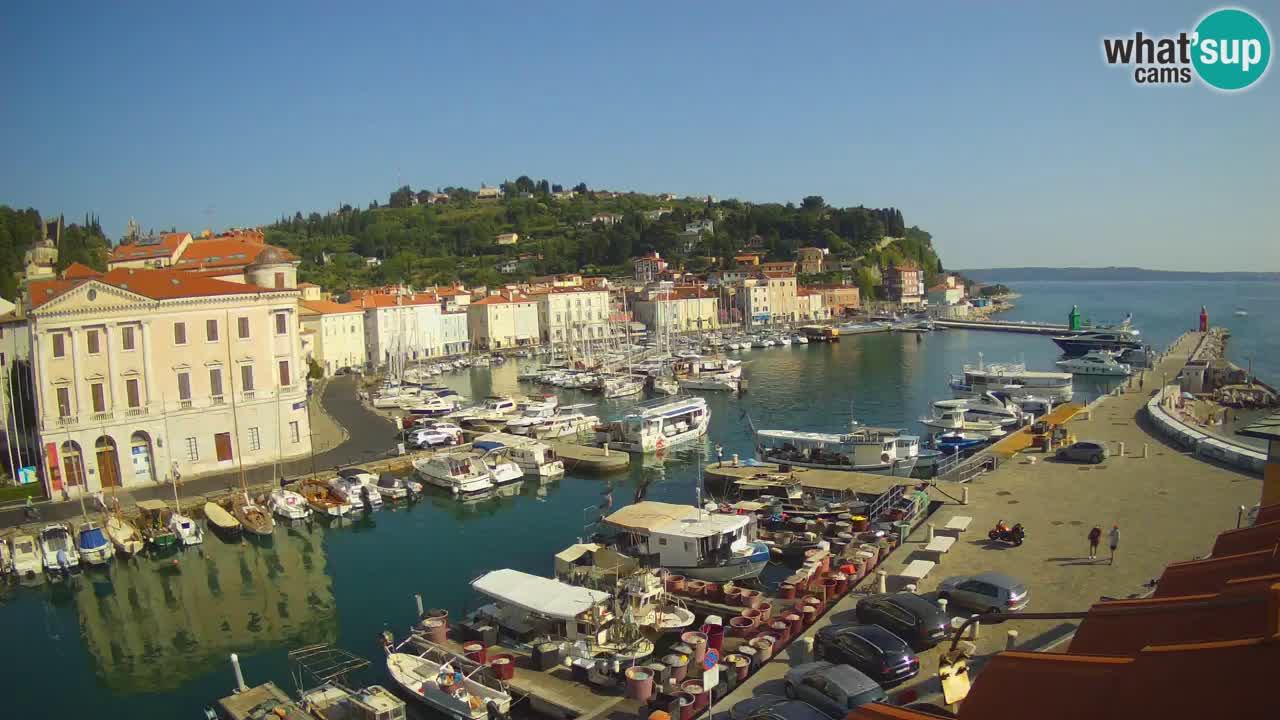 Live webcam from Piran “Mandrač” – Amazing live view from Villa Piranesi