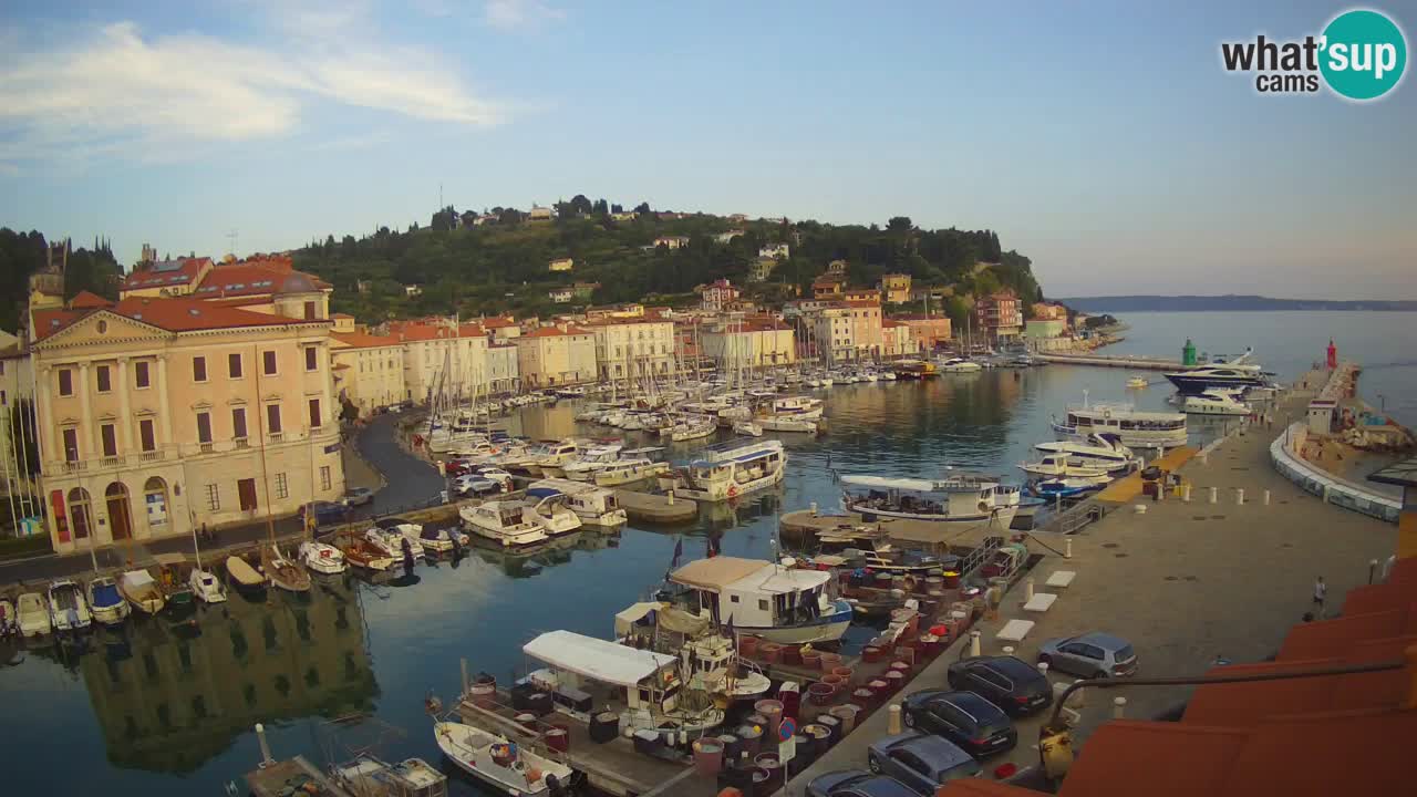 Live webcam from Piran “Mandrač” – Amazing live view from Villa Piranesi