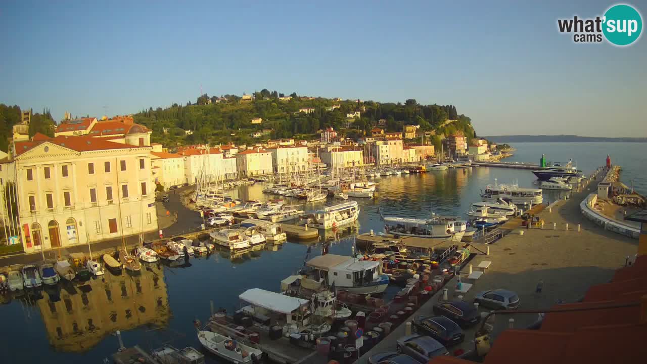 Live webcam from Piran “Mandrač” – Amazing live view from Villa Piranesi