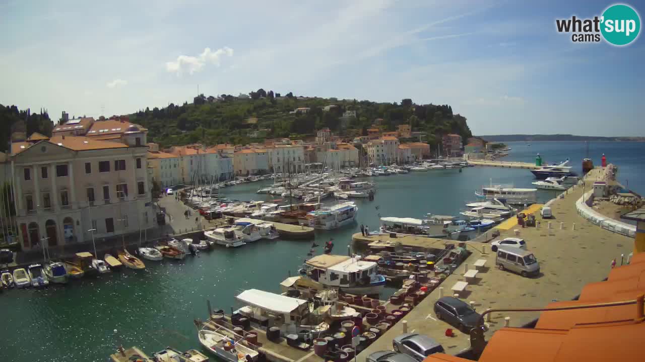Live-Webcam aus Piran “Mandrač” – Erstaunliche Live-Ansicht von Villa Piranesi