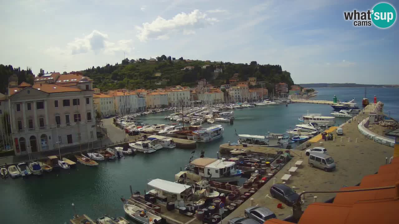 Live webcam from Piran “Mandrač” – Amazing live view from Villa Piranesi