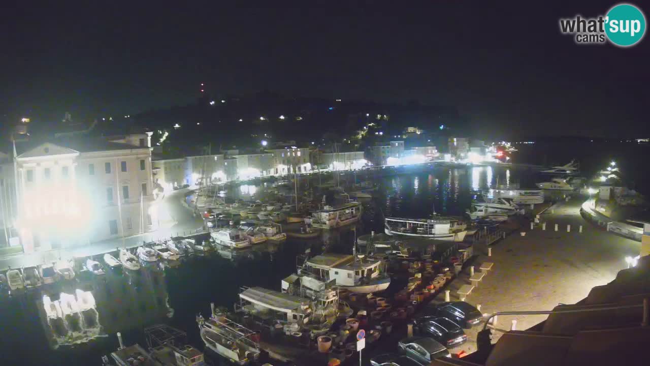 Webcam en direct de Piran “Mandrač” – Incroyable vue en direct de la Villa Piranesi