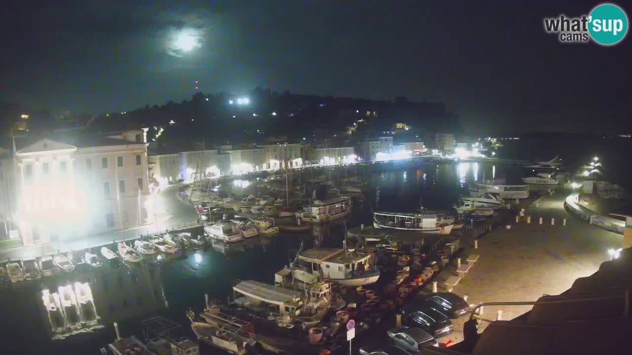 Live webcam da Pirano “Mandrač” – Splendida vista live da Villa Piranesi