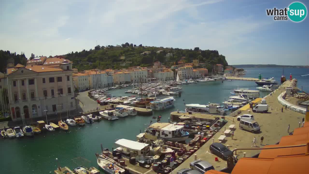 Live webcam da Pirano “Mandrač” – Splendida vista live da Villa Piranesi