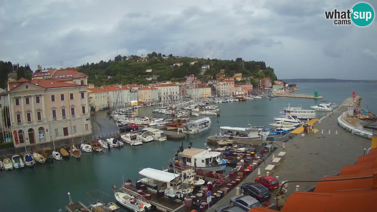Live webcam da Pirano “Mandrač” – Splendida vista live da Villa Piranesi