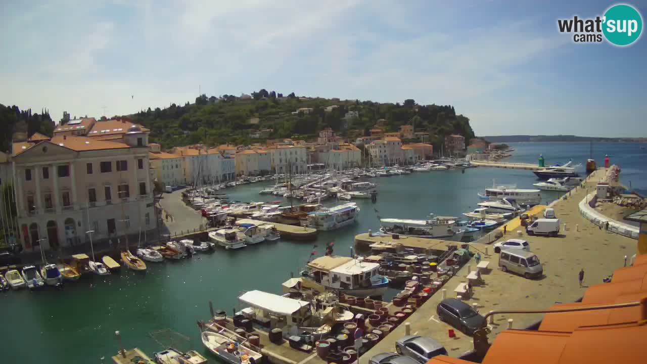 Live webcam da Pirano “Mandrač” – Splendida vista live da Villa Piranesi