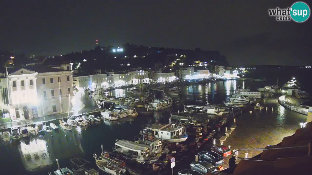 Webcam en direct de Piran “Mandrač” – Incroyable vue en direct de la Villa Piranesi