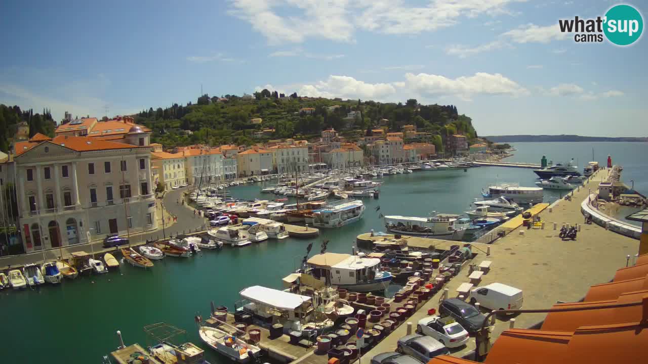 Live-Webcam aus Piran “Mandrač” – Erstaunliche Live-Ansicht von Villa Piranesi