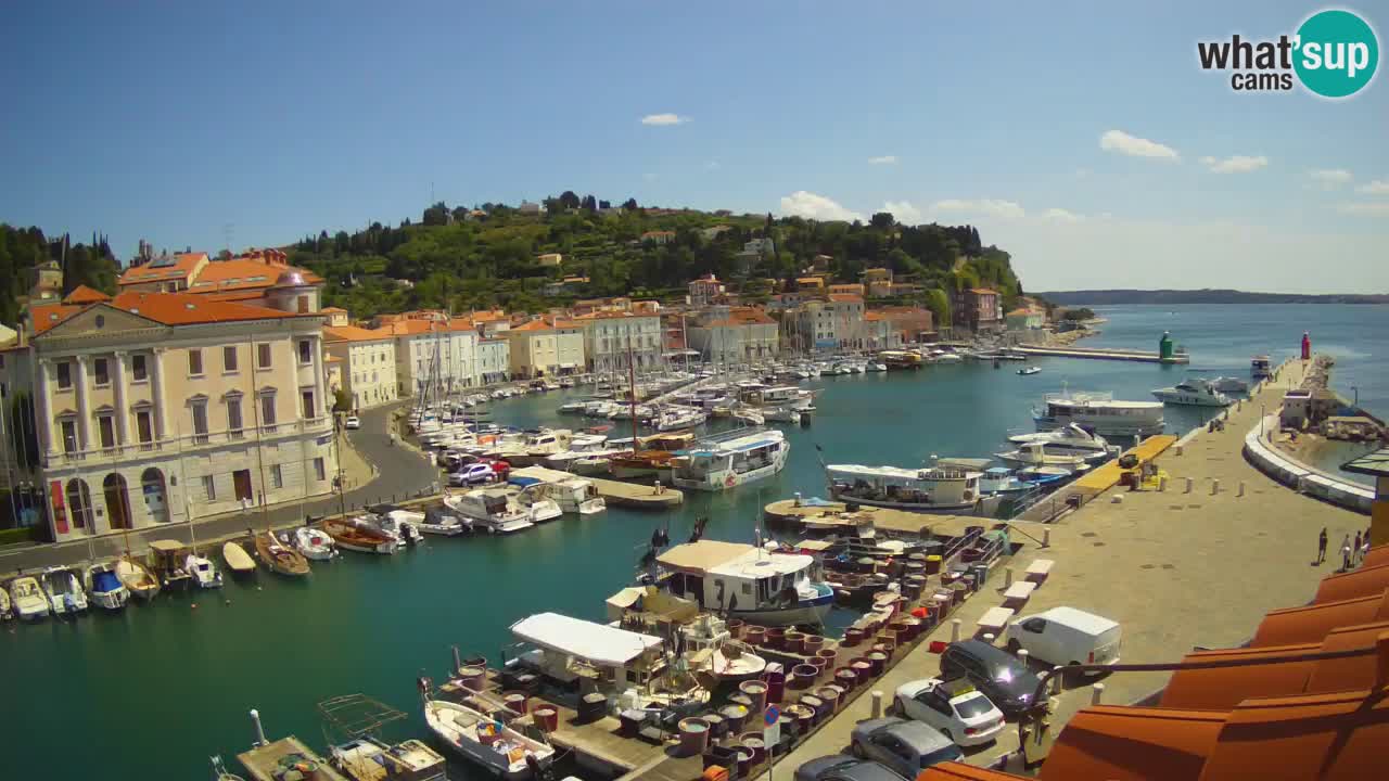 Live-Webcam aus Piran “Mandrač” – Erstaunliche Live-Ansicht von Villa Piranesi