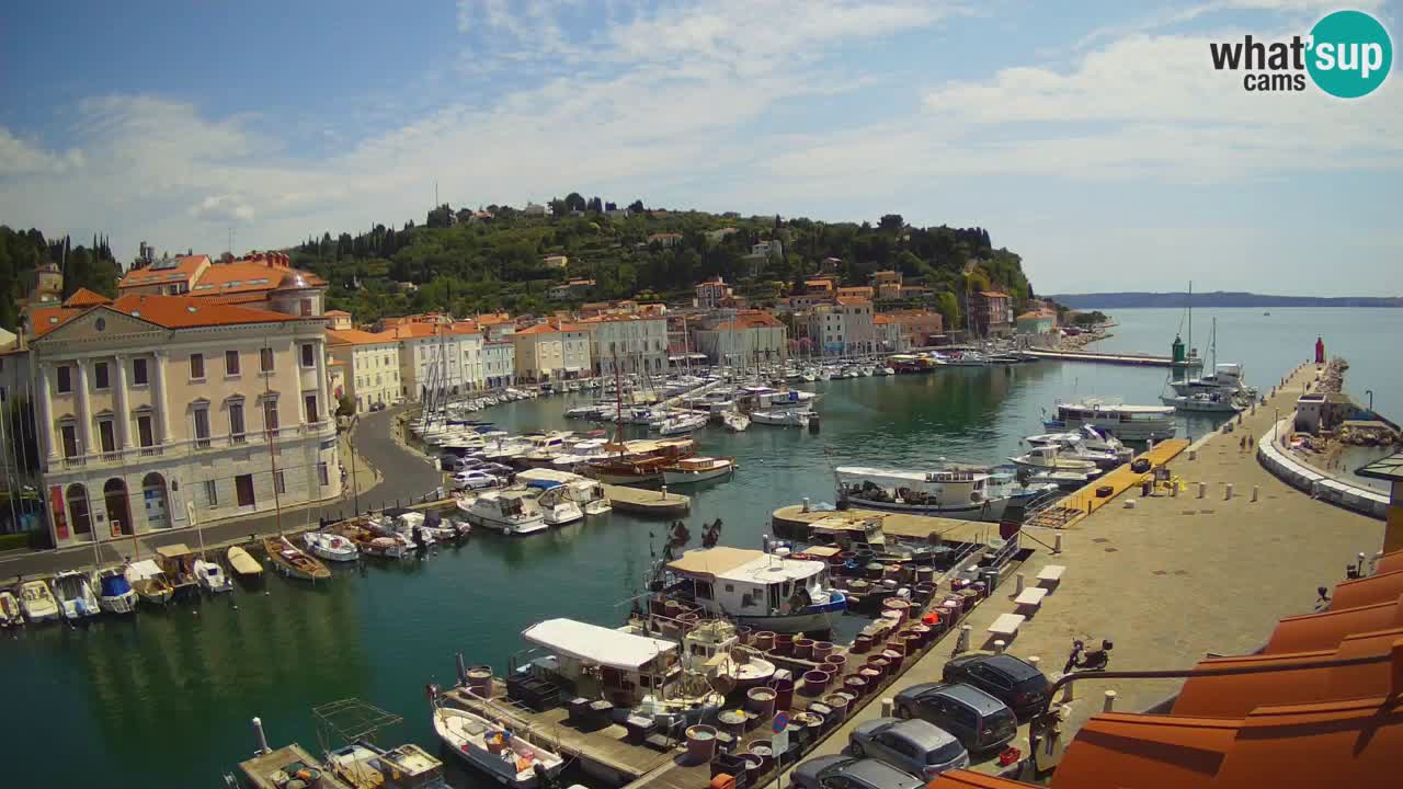 Live-Webcam aus Piran “Mandrač” – Erstaunliche Live-Ansicht von Villa Piranesi