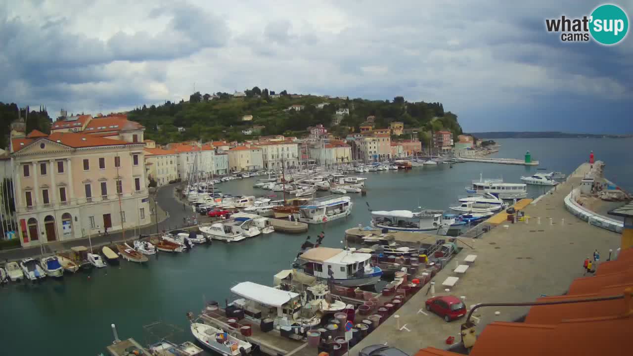 Live webcam da Pirano “Mandrač” – Splendida vista live da Villa Piranesi
