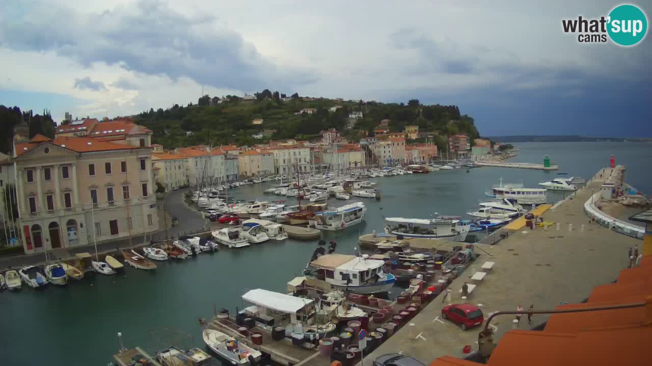 Live webcam da Pirano “Mandrač” – Splendida vista live da Villa Piranesi
