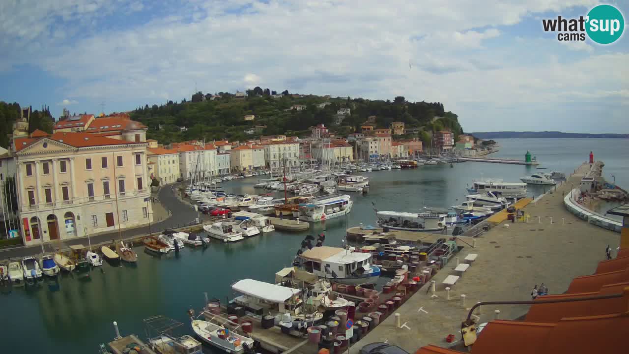 Live-Webcam aus Piran “Mandrač” – Erstaunliche Live-Ansicht von Villa Piranesi
