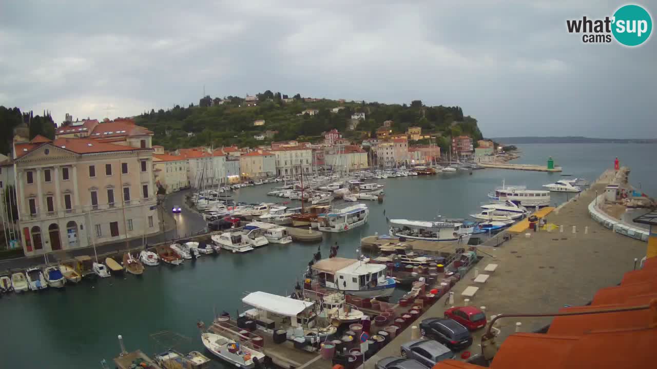 Live webcam da Pirano “Mandrač” – Splendida vista live da Villa Piranesi