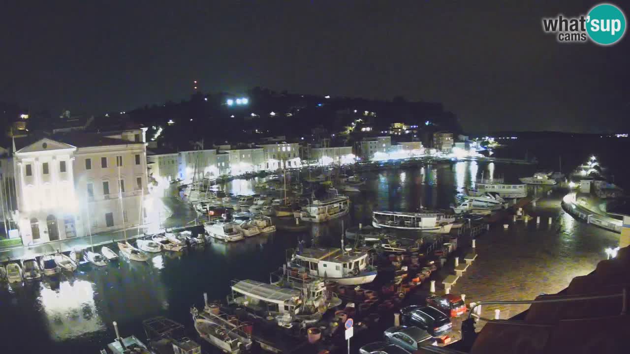 Webcam en direct de Piran “Mandrač” – Incroyable vue en direct de la Villa Piranesi