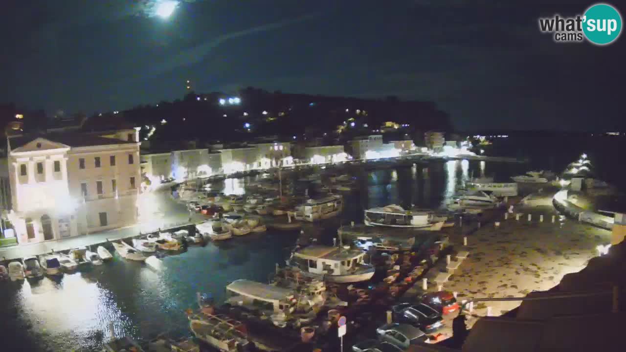 Webcam en direct de Piran “Mandrač” – Incroyable vue en direct de la Villa Piranesi