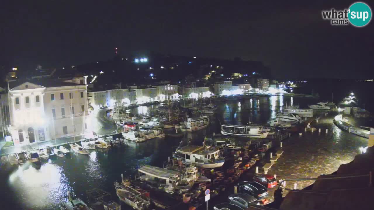 Live webcam da Pirano “Mandrač” – Splendida vista live da Villa Piranesi