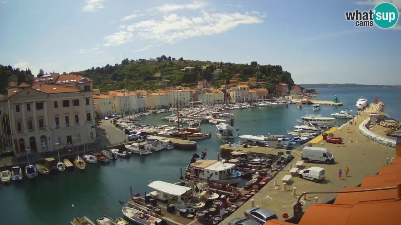 Live webcam from Piran “Mandrač” – Amazing live view from Villa Piranesi