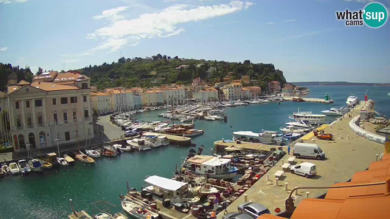 Live-Webcam aus Piran “Mandrač” – Erstaunliche Live-Ansicht von Villa Piranesi