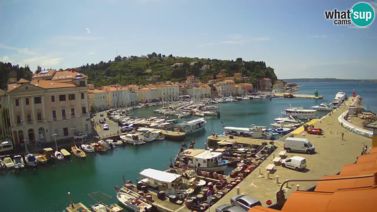 Cámara web en vivo desde Piran “Mandrač” – Increíble vista en vivo desde Villa Piranesi
