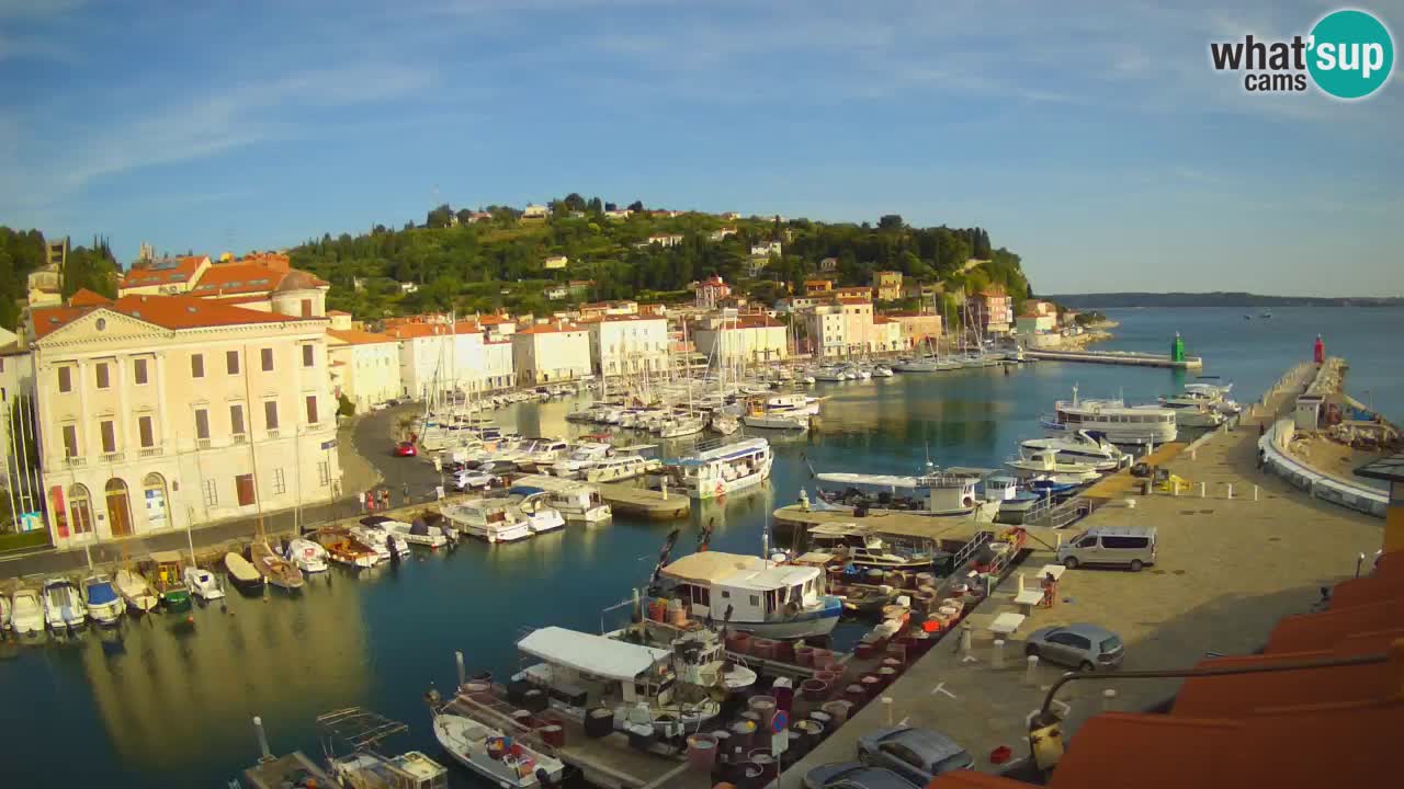 Live webcam from Piran “Mandrač” – Amazing live view from Villa Piranesi