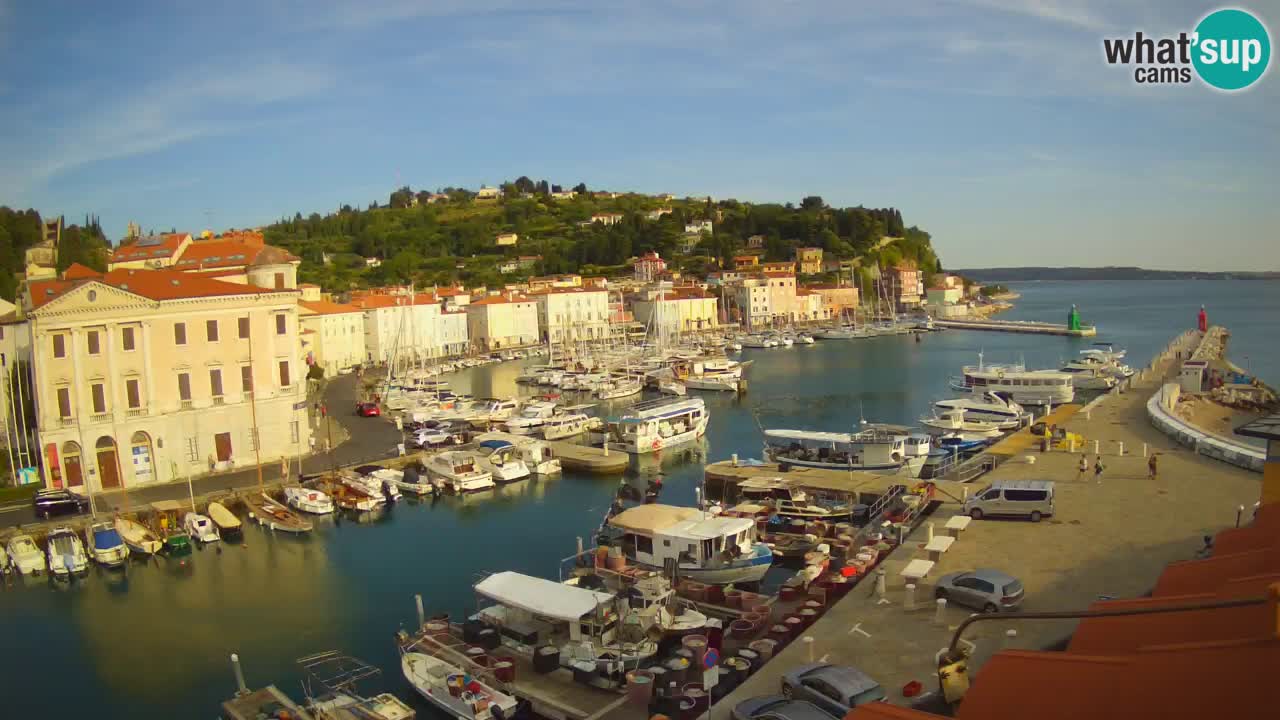 Live-Webcam aus Piran “Mandrač” – Erstaunliche Live-Ansicht von Villa Piranesi