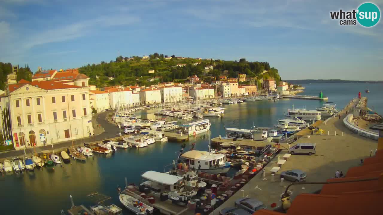Live webcam from Piran “Mandrač” – Amazing live view from Villa Piranesi