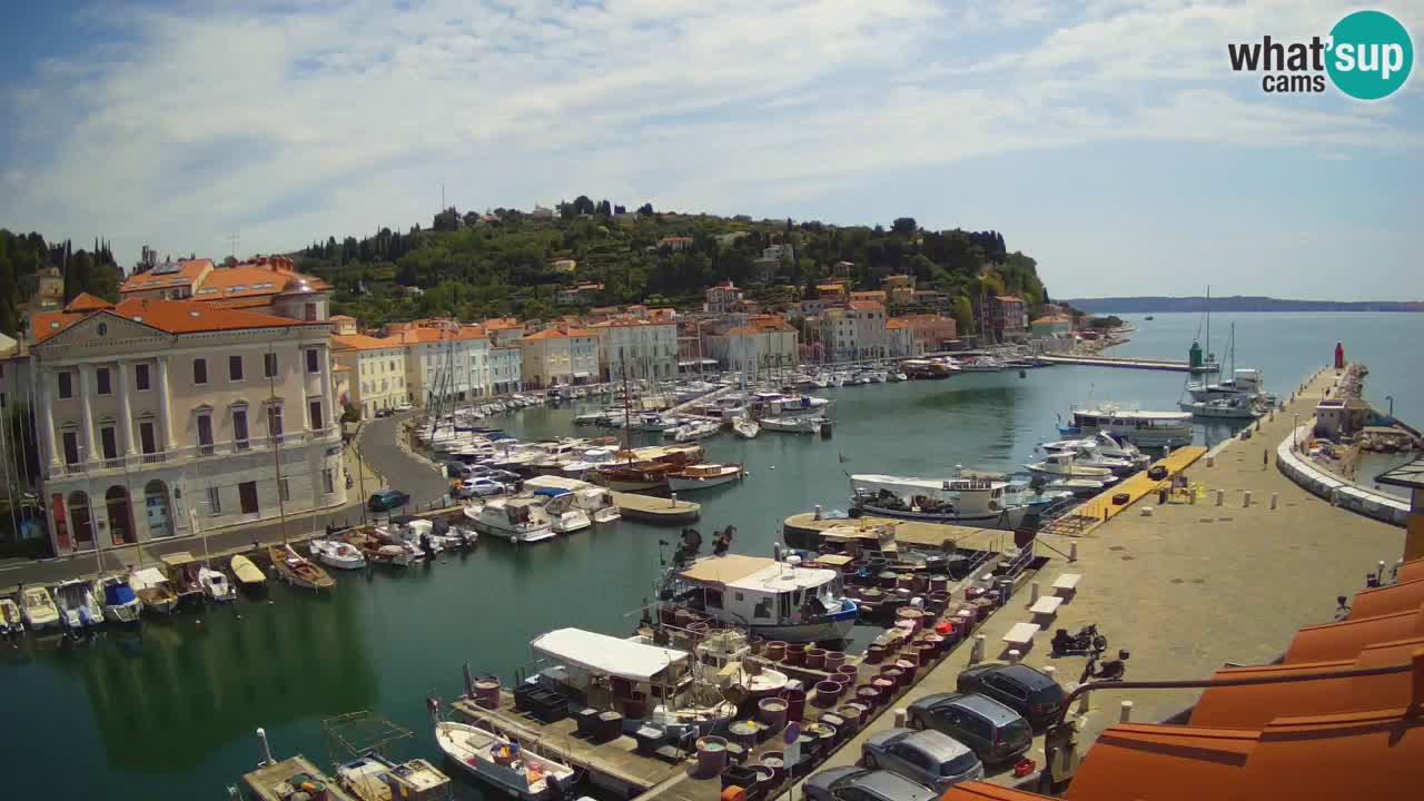 Live webcam from Piran “Mandrač” – Amazing live view from Villa Piranesi