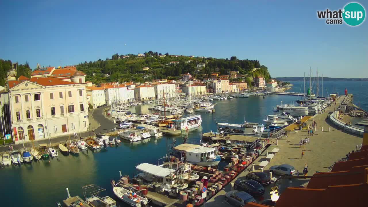 Live webcam from Piran “Mandrač” – Amazing live view from Villa Piranesi