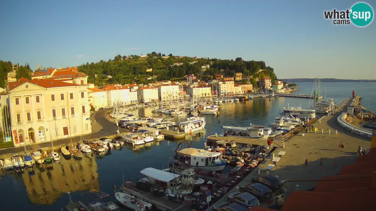 Live webcam from Piran “Mandrač” – Amazing live view from Villa Piranesi