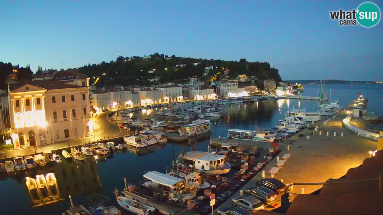 Live webcam da Pirano “Mandrač” – Splendida vista live da Villa Piranesi