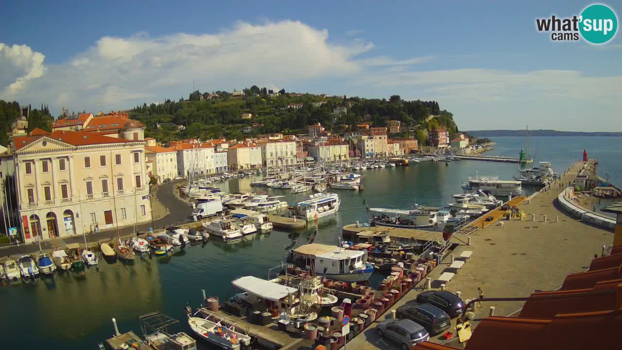 Live-Webcam aus Piran “Mandrač” – Erstaunliche Live-Ansicht von Villa Piranesi