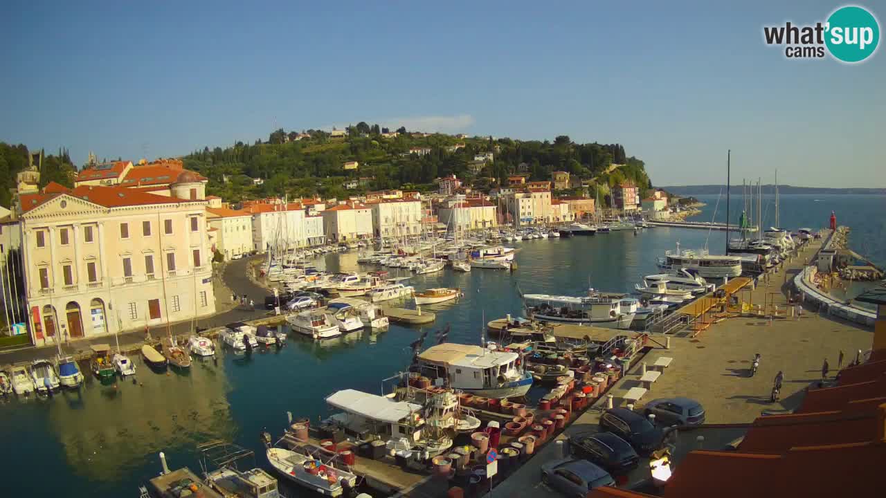 Live webcam from Piran “Mandrač” – Amazing live view from Villa Piranesi