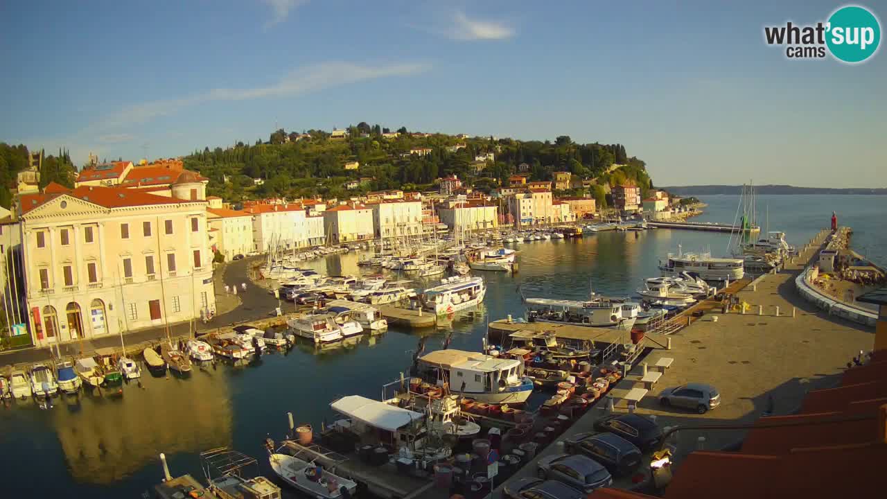 Live-Webcam aus Piran “Mandrač” – Erstaunliche Live-Ansicht von Villa Piranesi