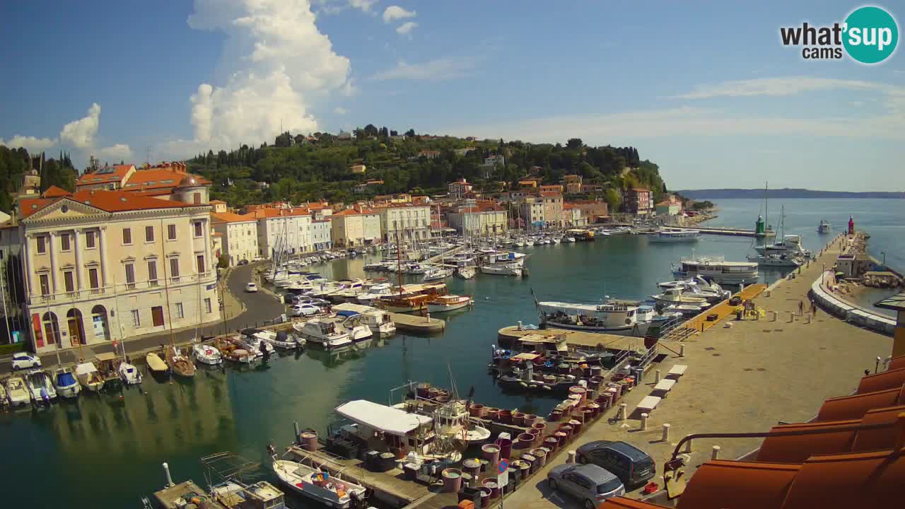 Live webcam da Pirano “Mandrač” – Splendida vista live da Villa Piranesi