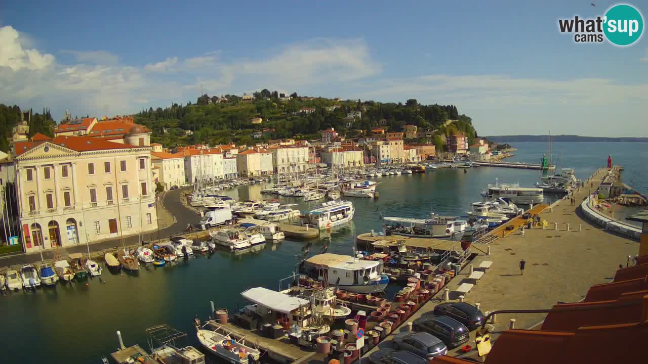 Live webcam from Piran “Mandrač” – Amazing live view from Villa Piranesi
