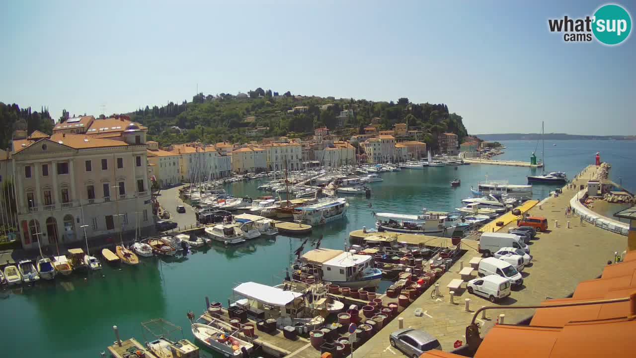 Live webcam from Piran “Mandrač” – Amazing live view from Villa Piranesi