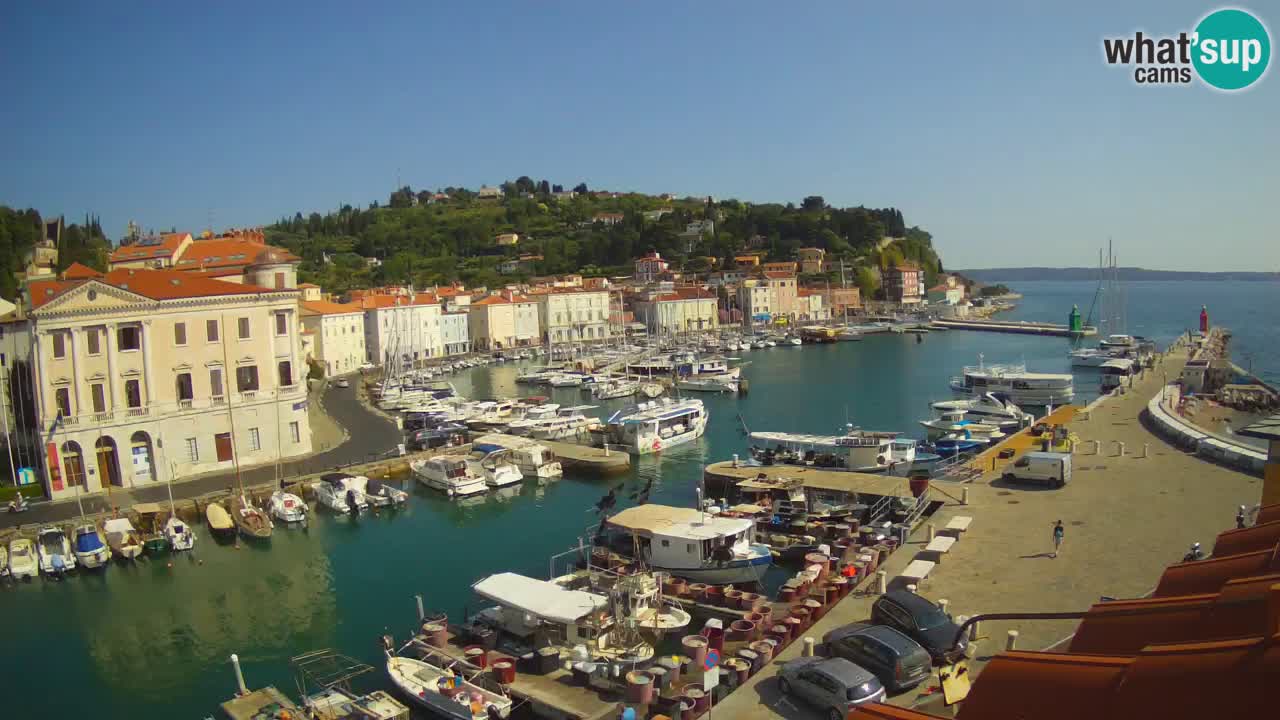 Live webcam from Piran “Mandrač” – Amazing live view from Villa Piranesi
