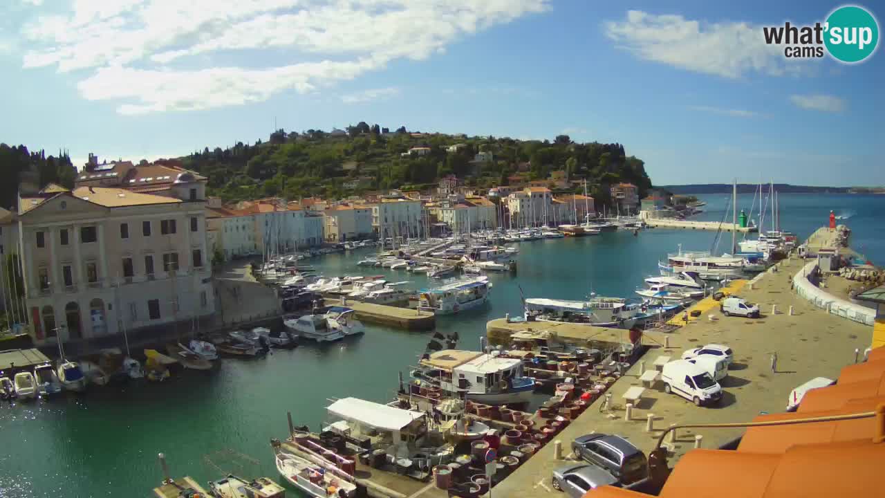Live-Webcam aus Piran “Mandrač” – Erstaunliche Live-Ansicht von Villa Piranesi