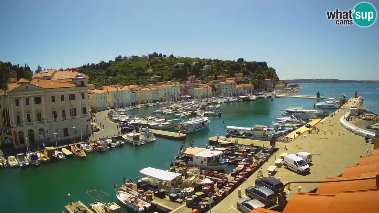 Live webcam from Piran “Mandrač” – Amazing live view from Villa Piranesi