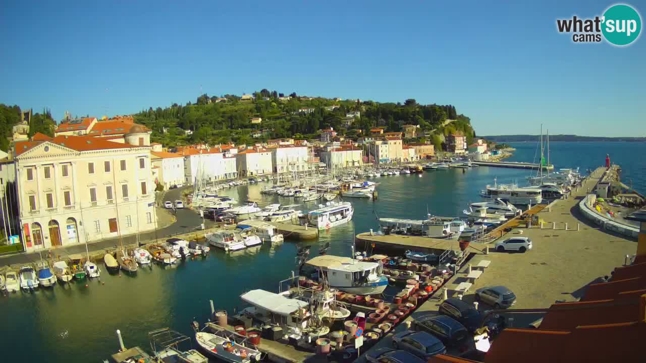 Cámara web en vivo desde Piran “Mandrač” – Increíble vista en vivo desde Villa Piranesi