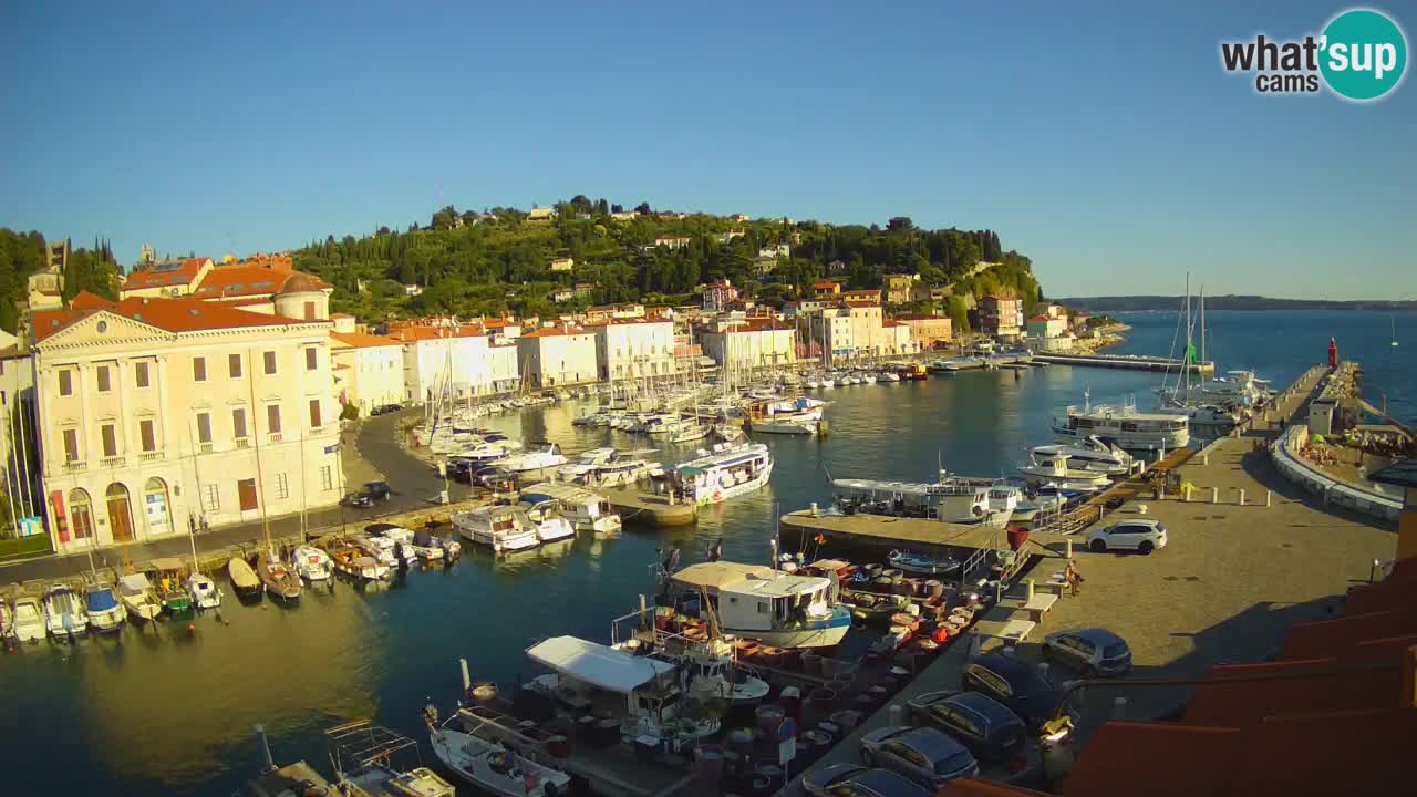 Live webcam da Pirano “Mandrač” – Splendida vista live da Villa Piranesi