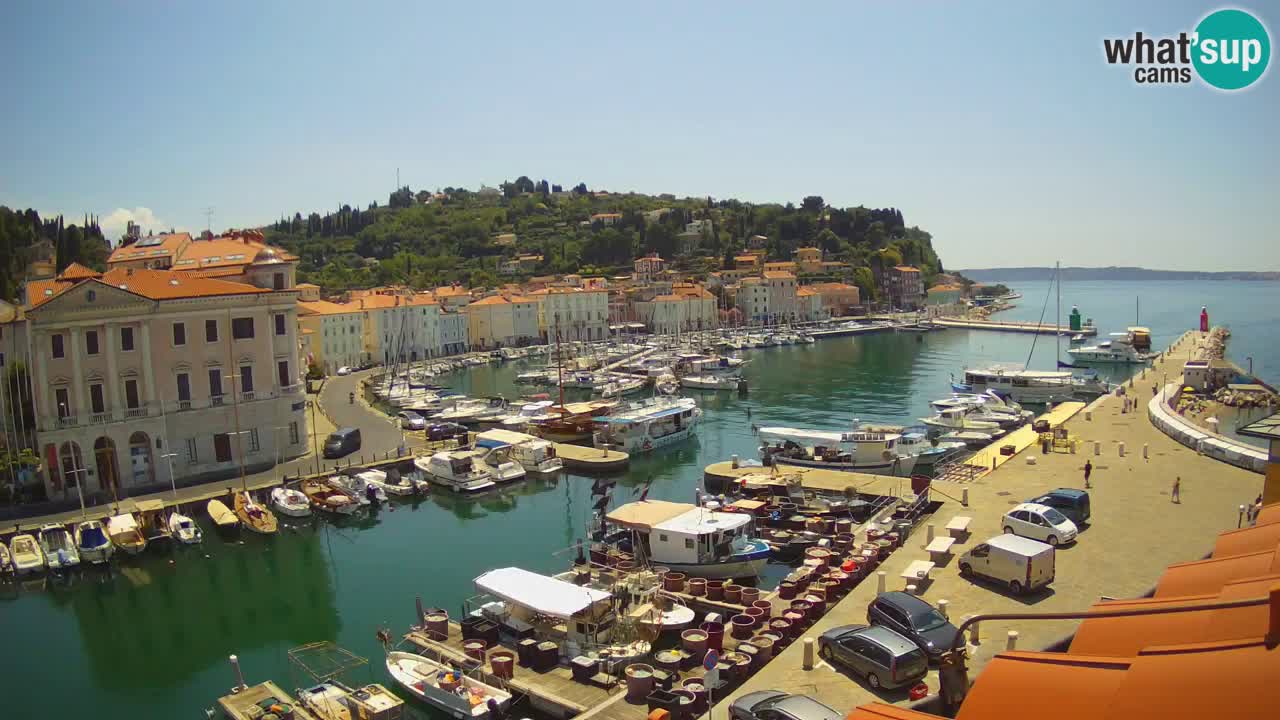 Live-Webcam aus Piran “Mandrač” – Erstaunliche Live-Ansicht von Villa Piranesi