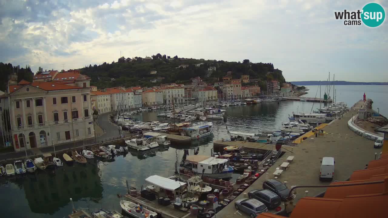 Live webcam from Piran “Mandrač” – Amazing live view from Villa Piranesi