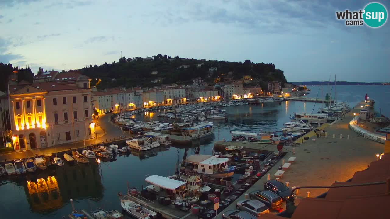 Live-Webcam aus Piran “Mandrač” – Erstaunliche Live-Ansicht von Villa Piranesi