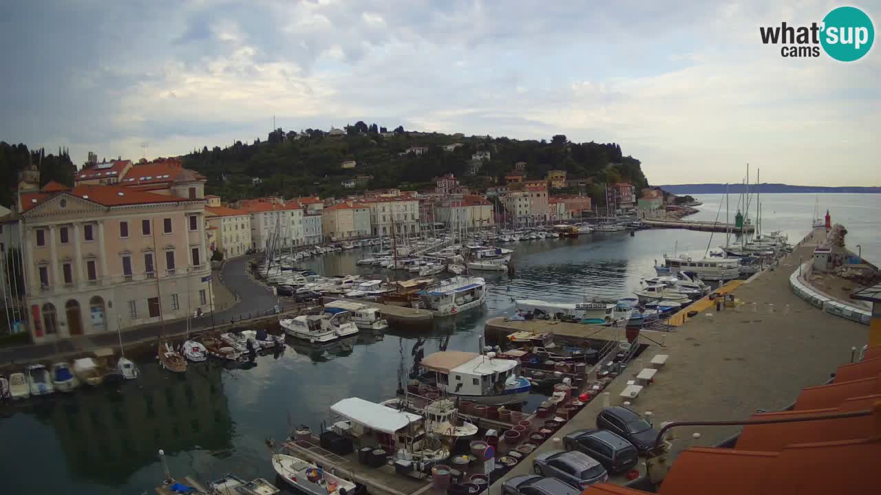Live webcam from Piran “Mandrač” – Amazing live view from Villa Piranesi